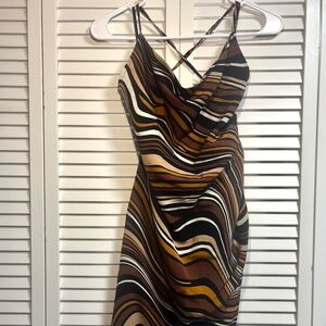 Asymmetrical Dress w/ High Slit NWT